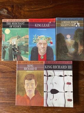 5 The Arden Shakespeare Paperback Books King Lear Richard Midsummer’s Merchant